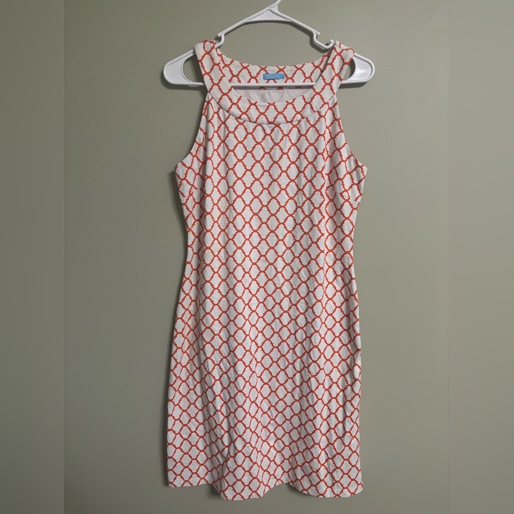 J. McLaughlin Dress Size Medium Catalina Cloth Sophia Sleeveless Geometric Print